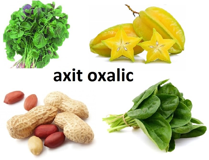 Một số loại thực phẩm chứa nhiều axit oxalic