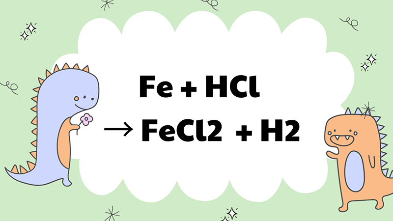 Phản ứng của sắt với axit clo hydric đặc