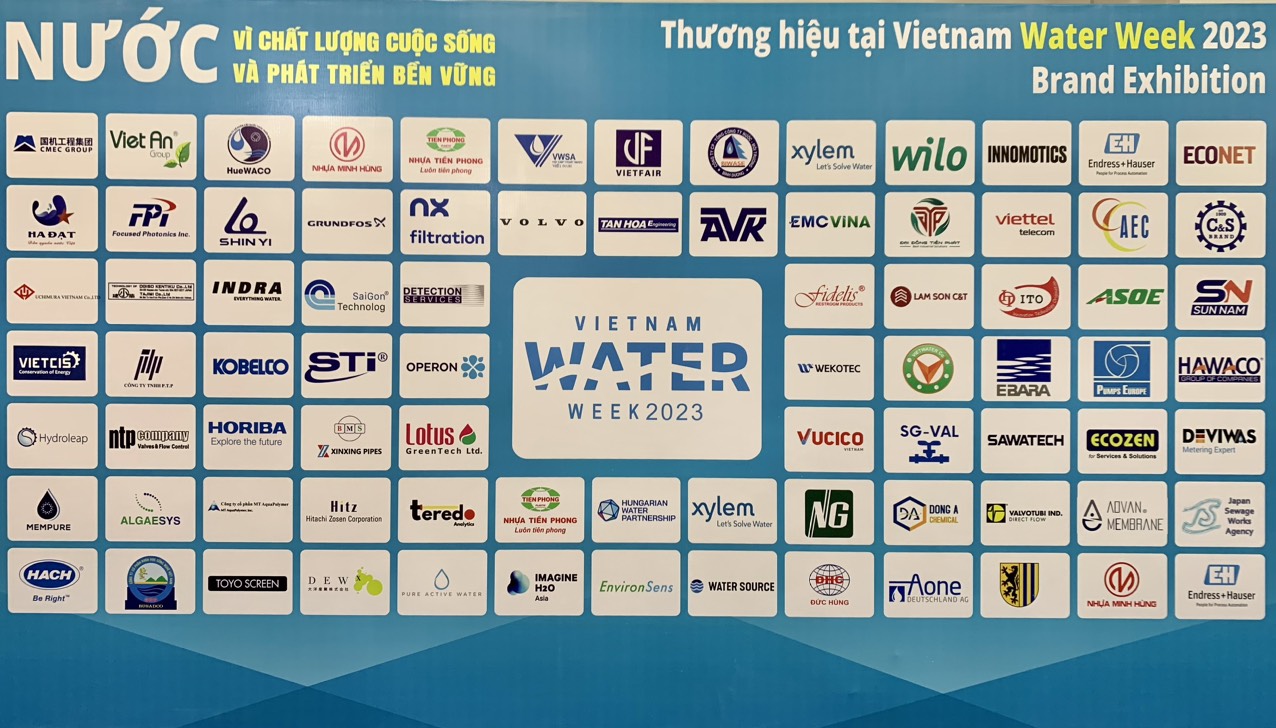 Các đơn vị tham gia triển lãm Water Week 2023 